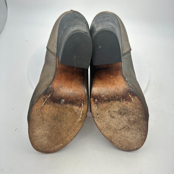 Rag & Bone Distressed Women Size 7.5 EU 37.5 Suede Back Zipper Heel Boot Brown - Picture 11 of 13